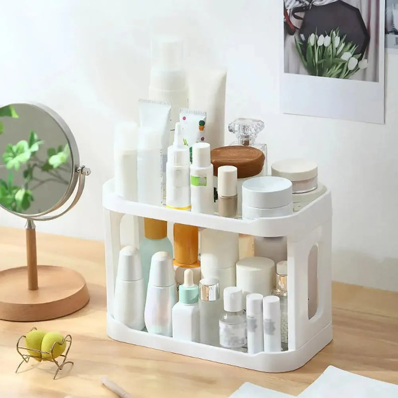 Organizador de Mesa Multifuncional para Cosméticos: Mantenha seus Itens de Beleza Organizados e Acessíveis em um Único Lugar