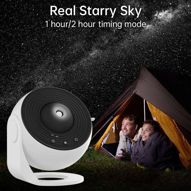 LUZ NOTURNA - Starry Sky Night Light Projector, Galaxy Planetarium Lamp para crianças, quarto, presente de dia dos namorados, decoração do casamento, rotação de 360 °